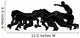 rugby scrum_full_black silhoutte Wall Decal