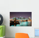 New York City Skyline at Night Wall Mural