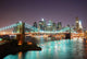 New York City Skyline at Night Wall Mural