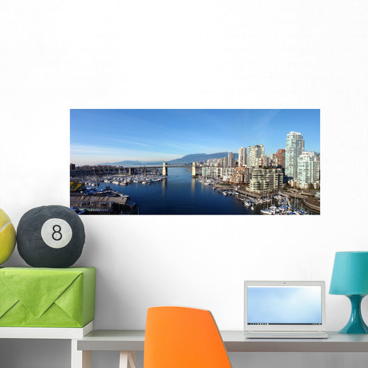 vancouver panoramic Wall Mural