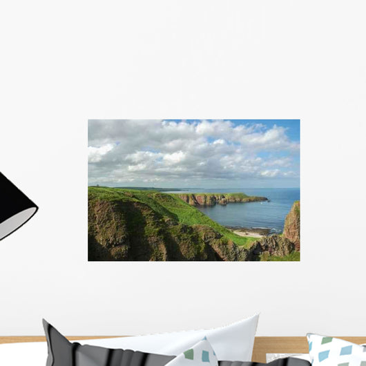 Coastline Scotland during Bright Wall Decal