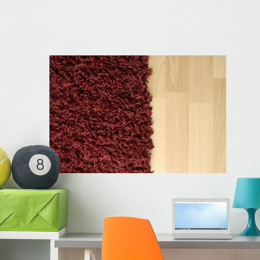 rug on floor Wall Mural