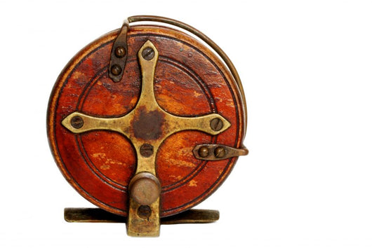 vintage fishing reel Wall Decal