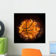 Hot Fiery Basketball Wall Mural