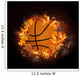 Hot Fiery Basketball Wall Mural