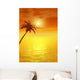 Sunset Palm V Wall Decal