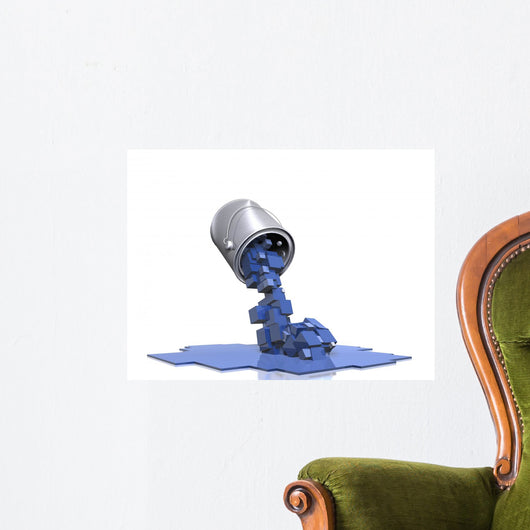 Pixel Paint - Ground View Wall Decal