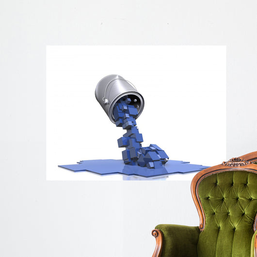 Pixel Paint - Ground View Wall Decal