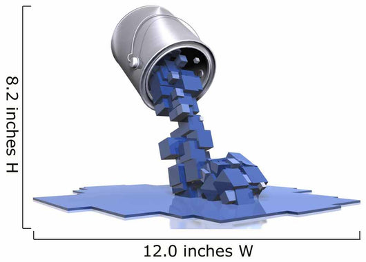 Pixel Paint - Ground View Wall Decal