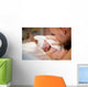 Newborn baby girl Wall Mural
