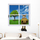 Horse and Window Wall Decal