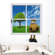 Horse and Window Wall Decal