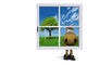 Horse and Window Wall Decal