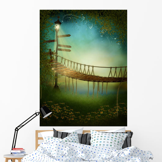 Enchanted bridge Wall Mural
