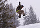 Jumping With a Snowboard Wall Mural
