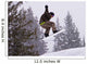 Jumping With a Snowboard Wall Mural