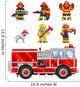 Pixel Fire Fighters Wall Decal