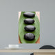 Black Spa Stones over Wall Mural