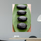 Black Spa Stones over Wall Mural