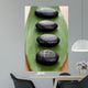 Black Spa Stones over Wall Mural