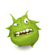 big green virus Wall Decal