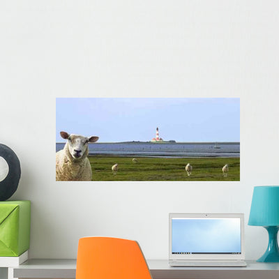 North Frisia Wall Decal shown on a wall