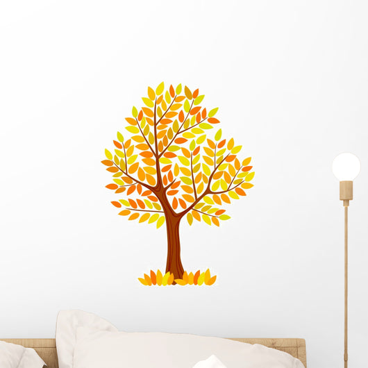 Yellow Tree Wall Mural