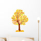 Yellow Tree Wall Mural