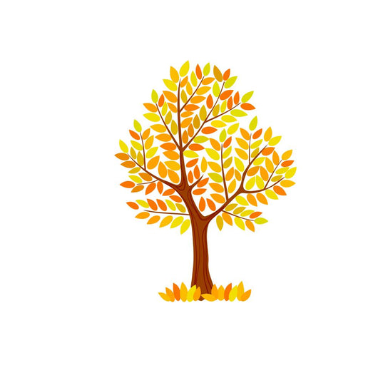 Yellow Tree Wall Mural