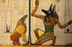 Antique Egyptian Papyrus and Wall Mural
