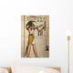 Antique Egyptian Papyrus and Wall Mural