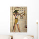 Antique Egyptian Papyrus and Wall Mural