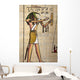 Antique Egyptian Papyrus and Wall Mural