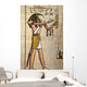 Antique Egyptian Papyrus and Wall Mural
