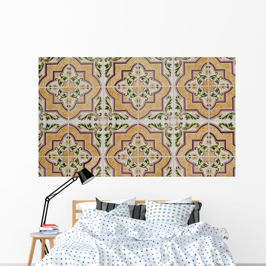 Portuguese Glazed Tiles Wall Mural