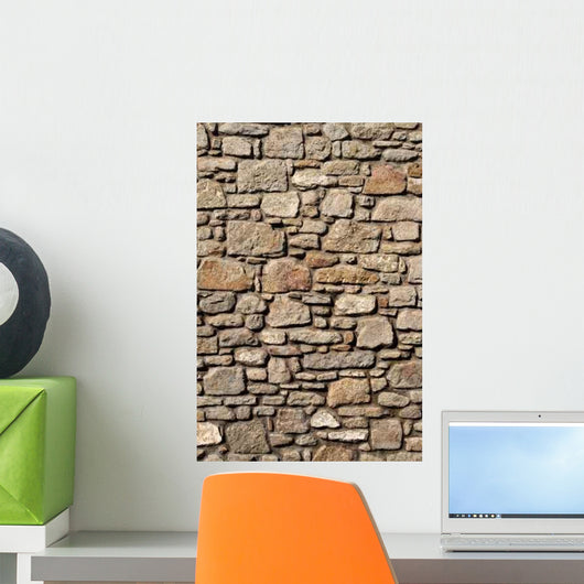 Old Cornish House Stone Wall Wall Mural