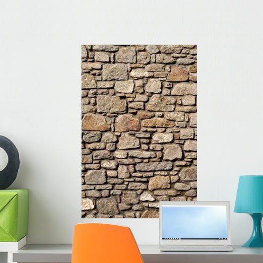 Old Cornish House Stone Wall Wall Mural