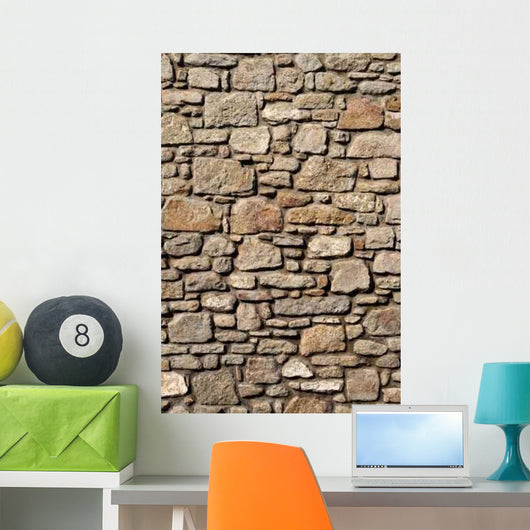 Old Cornish House Stone Wall Wall Mural