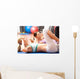 Women Doing Stretching Exercises In Gym Wall Mural