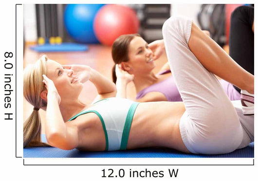 Women Doing Stretching Exercises In Gym Wall Mural