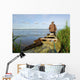 Hunter with his kayak Wall Mural
