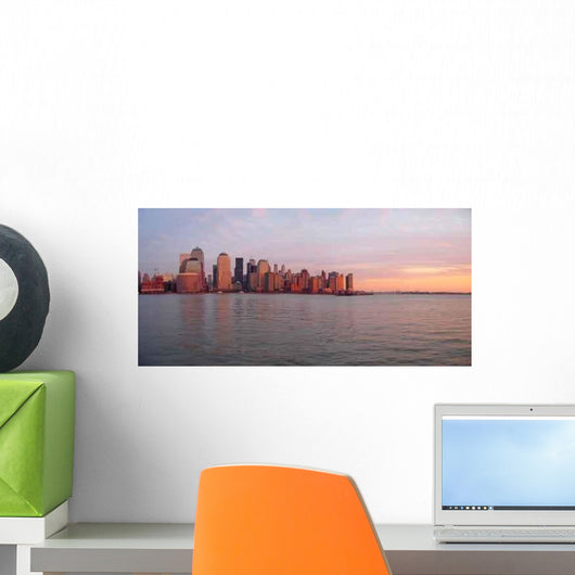 Scrape Sky Building Shore Wall Decal
