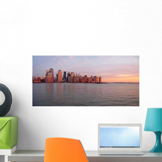 Scrape Sky Building Shore Wall Decal