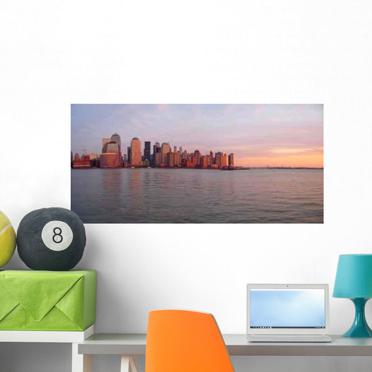 Scrape Sky Building Shore Wall Decal