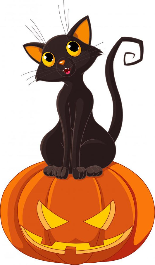 Halloween Kitty Sticker Set - Cat Stickers - Cute - Decal cut