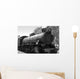 Steam Train in Black and White Wall Mural