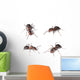 Horse Ants White Wall Decal Sticker Set