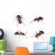 Horse Ants White Wall Decal Sticker Set