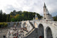 Esplanade and Our Lady of the Rosary in Lourdes Wall Mural