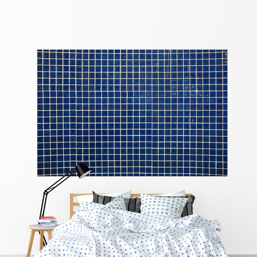 Blue Tiled Wall